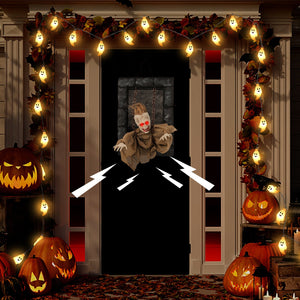 Halloween Hanging Animated Zombie Prisoner Decoration Sound-Activated — view 1
