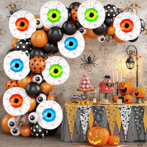 12-Pack: 22 Inch Halloween Eyeball Balloons — view 5