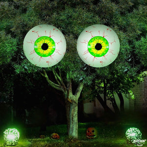 12-Pack: 22 Inch Halloween Eyeball Balloons — view 7