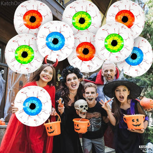 12-Pack: 22 Inch Halloween Eyeball Balloons — view 8