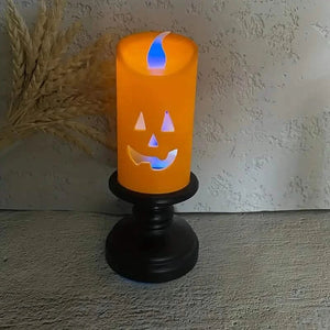 12-Pieces: Halloween LED Pumpkin Chandelier Candles — view 6