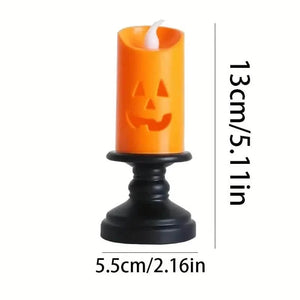 12-Pieces: Halloween LED Pumpkin Chandelier Candles — view 7