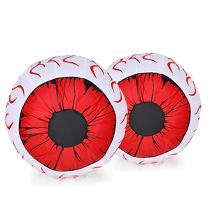 2 Pack 3 Feet Halloween Inflatable Eyeballs with Air Blower — view 3
