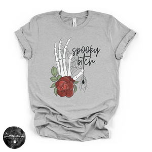 Spooky Bitch Tee | Witchy Halloween Graphic T-Shirt — view 1