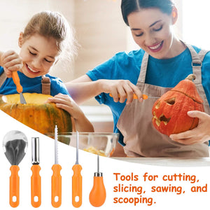13-Pieces: Halloween Pumpkin Stainless Steel Carving Kit — view 9