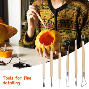 13-Pieces: Halloween Pumpkin Stainless Steel Carving Kit — view 8