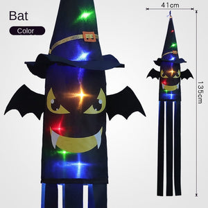 Halloween decorative hair dryer flag pendant ghost festival atmosphere luminous ghost hair dryer outdoor tree hanging supplies hanging ghost — view 9