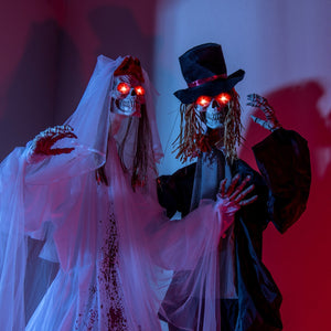 Halloween Animatronic Standing Bride 7.2 FT Haunted House Decoration — view 5