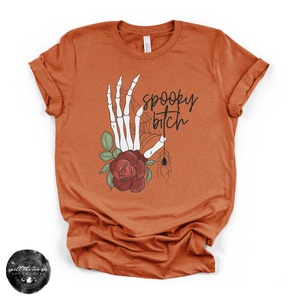 Spooky Bitch Tee | Witchy Halloween Graphic T-Shirt — view 3