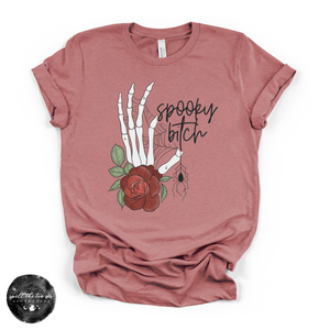 Spooky Bitch Tee | Witchy Halloween Graphic T-Shirt — view 4