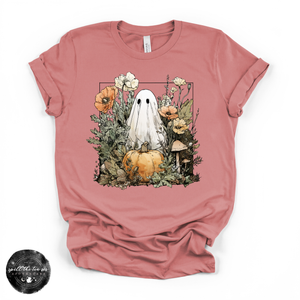 Ghostly Pumpkin Tee | Cute Spooky Halloween Graphic T-Shirt — view 3
