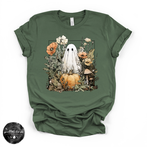 Ghostly Pumpkin Tee | Cute Spooky Halloween Graphic T-Shirt — view 4
