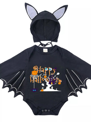 Children's Halloween Bat Bodysuit & Hat Costume Set — view 1