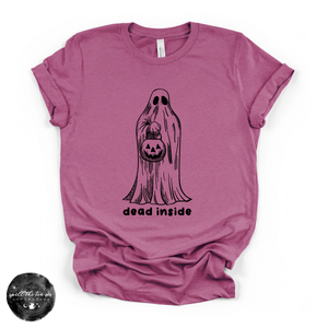 Dead Inside Tee | Funny Gothic Halloween Graphic T-Shirt — view 3