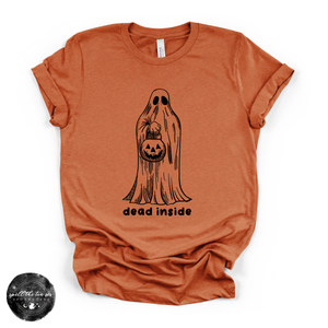 Dead Inside Tee | Funny Gothic Halloween Graphic T-Shirt — view 4