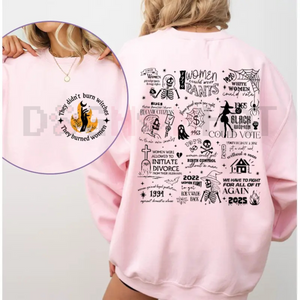 "They Didn't Burn Witches They Burned Women" Shirt – Halloween Feminism Tee, Her Power Sweatshirt, Women's Rights Gift — view 1