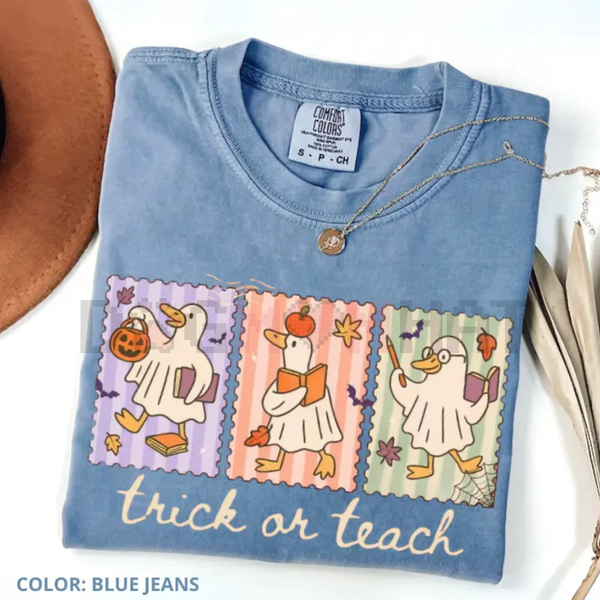 Funny Teacher Goose Halloween Comfort Colors Shirt – 