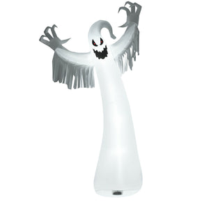 12 Feet Halloween Inflatable Spooky Ghost with Blower and LED Lights — view 1