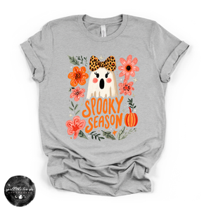 Spooky Season Girlie Ghost Tee | Cute Halloween Ghost Graphic T-Shirt — view 2