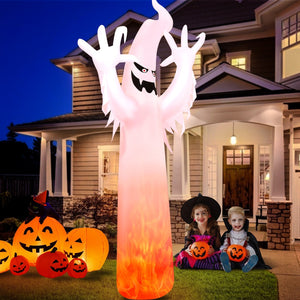 12 Feet Halloween Inflatable Decoration with Built-in LED Lights — view 2