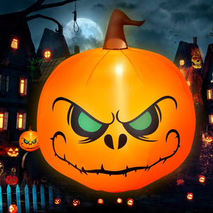 4 Feet Halloween Inflatable Pumpkin with Build-in LED Light — view 1
