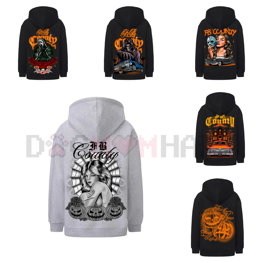 FB County Heavyweight Oversized Halloween Graphic Hoodie