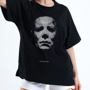 "The Night He Came Home" Michael Myers T-Shirt - Classic Horror Film Tee, Retro Fall Halloween Gift — view 2