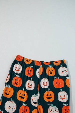 Halloween Pumpkin Shirt & Pants Pajama Set — view 5