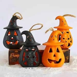 2-Pack: LED Lamp Halloween Pumpkin Light — view 1