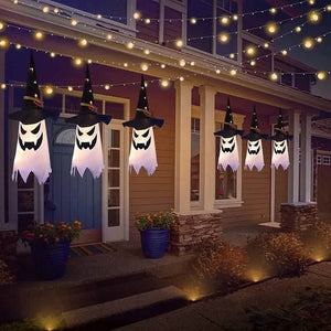 2-Piece Set: Glowing Ghost Witch Hat Halloween Decorations — view 8