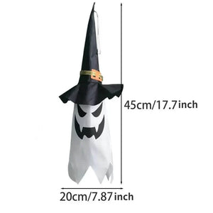2-Piece Set: Glowing Ghost Witch Hat Halloween Decorations — view 9