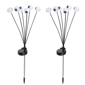2-Pieces: Solar Scary Eyeball Lights Halloween Decoration Swaying Light — view 4