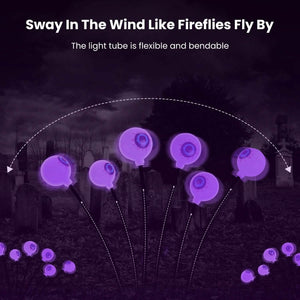 2-Pieces: Solar Scary Eyeball Lights Halloween Decoration Swaying Light — view 8