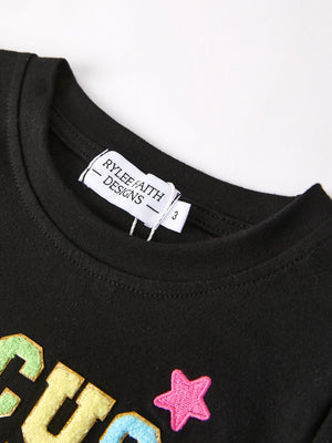 Halloween Black Top + Pink Bell Bottoms — view 10