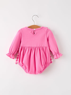 Fall Thanksgiving& Halloween "GOBBLE" Smock Embroidery Baby Girl Romper — view 7