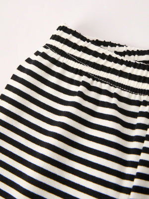 Halloween Striped Boy Set with Cat Smocking Embroidery –  Perfect for Fall — view 5