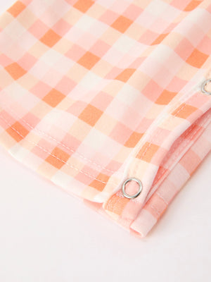 Halloween Pumpkin Plaid Boys JonJon — view 5