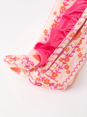 Halloween Thanksgiving Pumpkin Bow Baby Sleeper — view 10