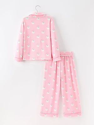 Halloween Ghost Mommy and Me Pajama Set Lounge Set — view 4