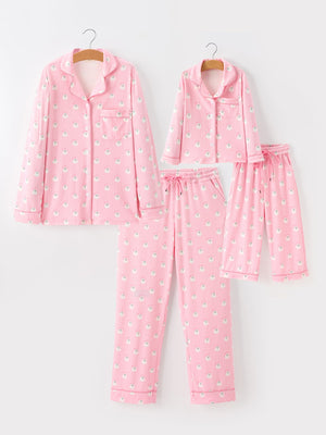 Halloween Ghost Mommy and Me Pajama Set Lounge Set — view 1