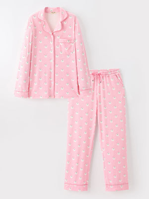 Halloween Ghost Mommy and Me Pajama Set Lounge Set — view 3