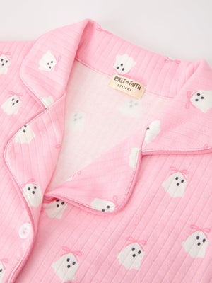 Halloween Ghost Mommy and Me Pajama Set Lounge Set — view 8