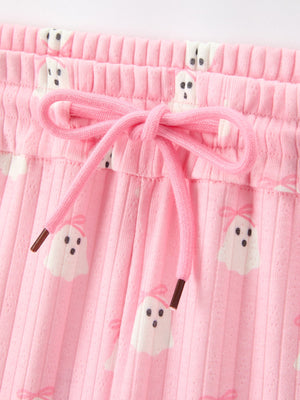 Halloween Ghost Mommy and Me Pajama Set Lounge Set — view 10