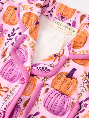 Mommy & me Halloween Pumpkin Pajama Set — view 9