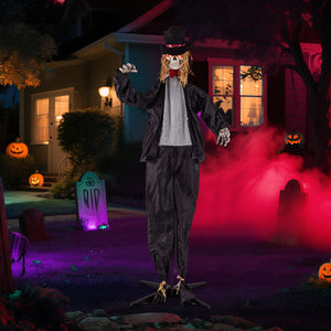 Halloween Animatronic Standing Groom 7.2 FT Haunted House Decoration — view 2