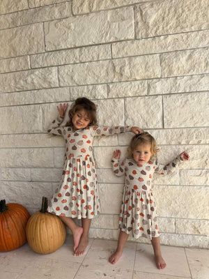 Pumpkins Beige (Twirl Dress) — view 3