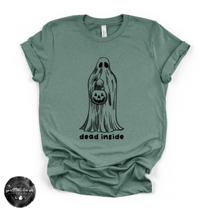 Dead Inside Tee | Funny Gothic Halloween Graphic T-Shirt — view 5