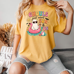 Summerween Shirt - Retro Spooky Beach Tee | Pastel Goth Halloween Summer Top — view 4