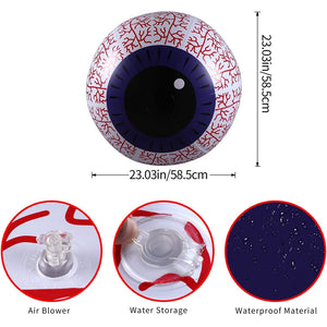 24-Inch Halloween Inflatable Ghost Eyeball Decor — view 2