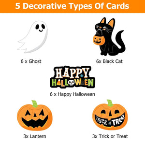 24-Pieces: Halloween Party Striped Decorative Paper Straws — view 5